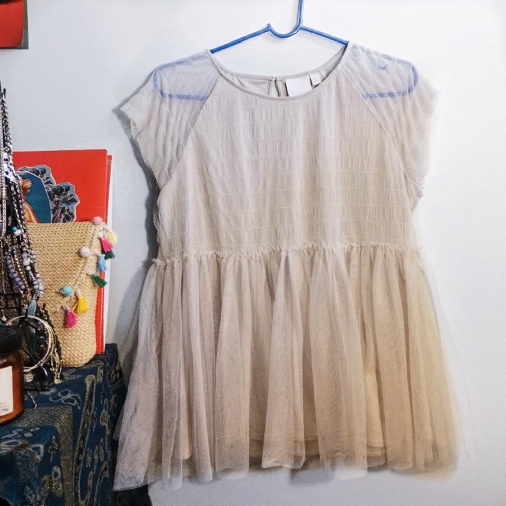 lauren conrad peplum baby doll shirt